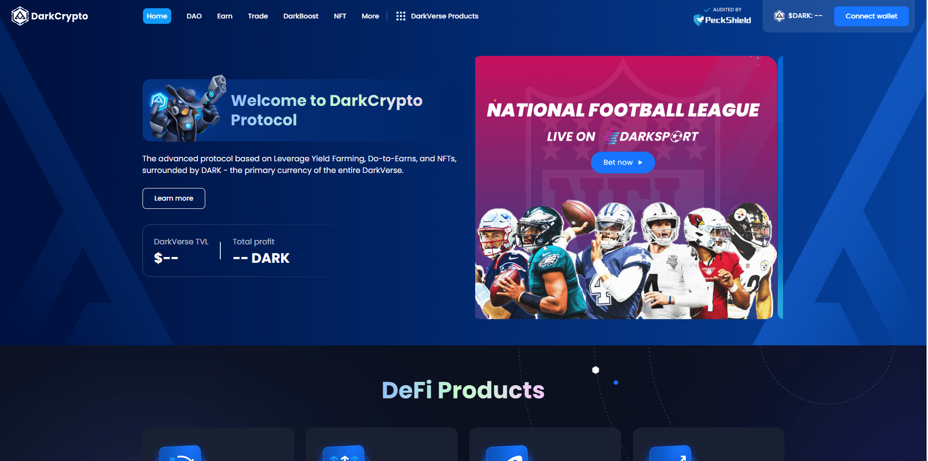 DarkCrypto Finance screenshot